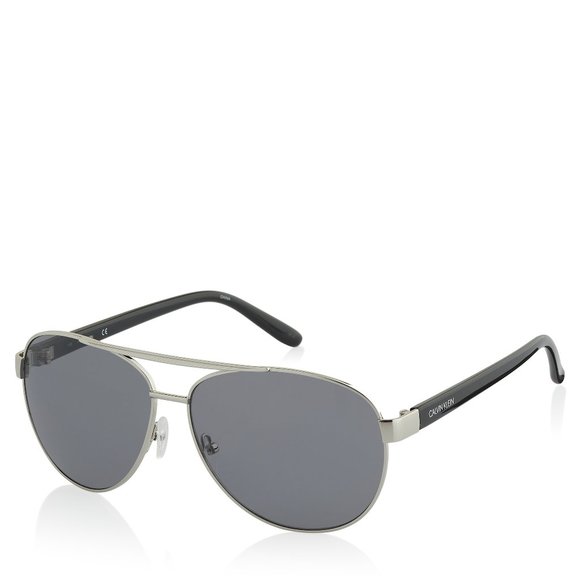 NWT Calvin KleinSunglasses silver #72800